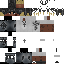 Gray Minecraft skin texture, 64x64 pixels