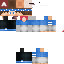 Minecraft skin texture, 64x64 pixels
