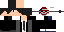 Minecraft skin texture, 64x32 legacy pixels