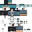 Minecraft skin texture, 64x64 pixels
