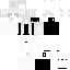 White Minecraft skin texture, 64x64 pixels
