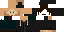 Minecraft skin texture, 64x32 legacy pixels