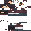 Pink blue Minecraft skin texture, 64x64 pixels