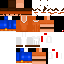 Minecraft skin texture, 64x64 pixels