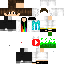 Minecraft skin texture, 64x64 pixels