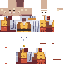 Minecraft skin texture, 64x64 pixels