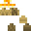Minecraft skin texture, 64x64 pixels