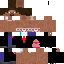 Minecraft skin texture, 64x64 pixels