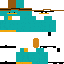 Minecraft skin texture, 64x64 pixels
