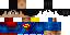 Minecraft skin texture, 64x32 legacy pixels