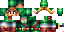 Minecraft skin texture, 64x32 legacy pixels