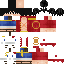 Minecraft skin texture, 64x64 pixels