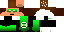 Minecraft skin texture, 64x32 legacy pixels
