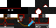 Minecraft skin texture, 64x32 legacy pixels