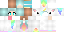 Minecraft skin texture, 64x32 legacy pixels