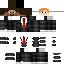 Gray Minecraft skin texture, 64x64 pixels