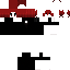 Black Minecraft skin texture, 64x64 pixels