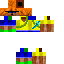 Minecraft skin texture, 64x64 pixels