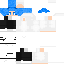 White Minecraft skin texture, 64x64 pixels