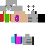 Minecraft skin texture, 64x64 pixels