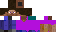 Minecraft skin texture, 64x32 legacy pixels