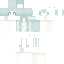 Blue green Minecraft skin texture, 64x64 pixels