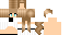 Minecraft skin texture, 64x32 legacy pixels
