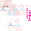 Minecraft skin texture, 64x64 pixels