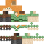 Minecraft skin texture, 64x64 pixels