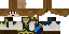 Minecraft skin texture, 64x32 legacy pixels