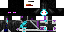 Minecraft skin texture, 64x32 legacy pixels
