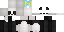 White Minecraft skin texture, 64x32 legacy pixels