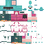 Minecraft skin texture, 64x64 pixels