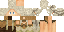 Minecraft skin texture, 64x32 legacy pixels