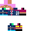 Minecraft skin texture, 64x64 pixels