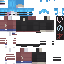 Gray Minecraft skin texture, 64x64 pixels