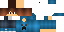 Minecraft skin texture, 64x32 legacy pixels