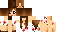 Minecraft skin texture, 64x32 legacy pixels