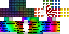 Minecraft skin texture, 64x32 legacy pixels