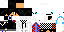 Minecraft skin texture, 64x32 legacy pixels