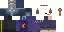 Minecraft skin texture, 64x32 legacy pixels