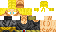 Minecraft skin texture, 64x32 legacy pixels