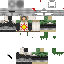 Minecraft skin texture, 64x64 pixels