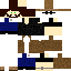 Minecraft skin texture, 64x64 pixels