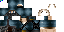 Minecraft skin texture, 64x32 legacy pixels