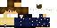 Minecraft skin texture, 64x32 legacy pixels