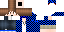 Minecraft skin texture, 64x32 legacy pixels