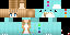 Minecraft skin texture, 64x32 legacy pixels