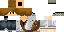 Minecraft skin texture, 64x32 legacy pixels