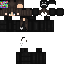 Minecraft skin texture, 64x64 pixels